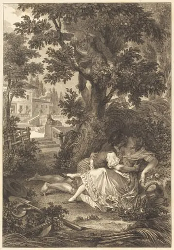 La gageure des trois commeres: Le poirier, by French 18th Century