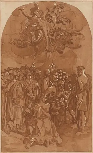 Saint John Preaching, by French 18th Century