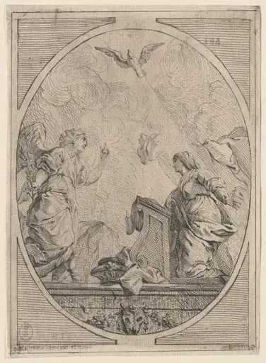 The Annunciation, by French 18th Century