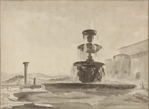 The Fountain, by French 18th Century