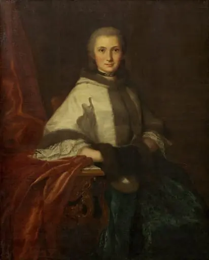 Young Woman with a Muff, by French 18th Century