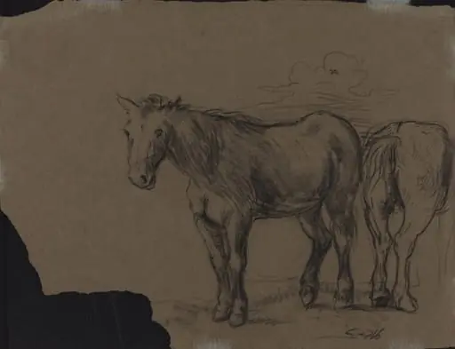 Horses, by French 19th Century