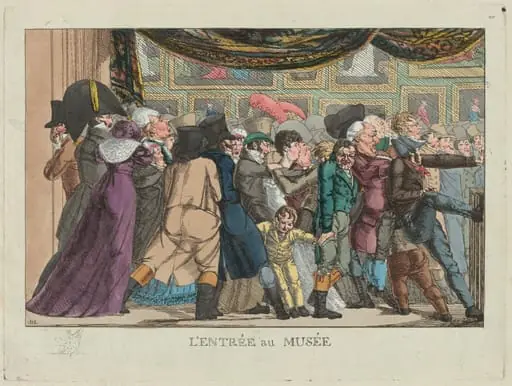 L'entrée au musée (Entrance to the Museum), by French 19th Century