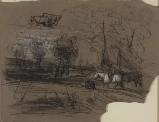 Rider in the Countryside, by French 19th Century
