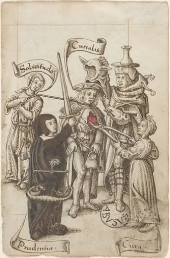 "Do Not Eat Your Heart Out" [fol. 22 recto], by French early 16th Century