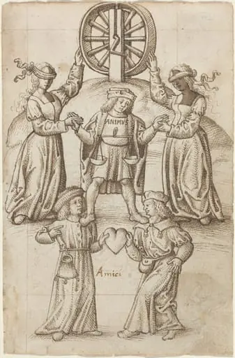 "Friendship Is Equality; A Friend Is Another Self" [fol. 10 recto]