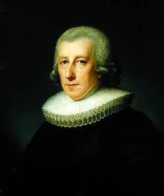 Portrait of the Hamburg pastor Bernhard Klefeker, by Friedrich Carl Gröger, oil, 1812