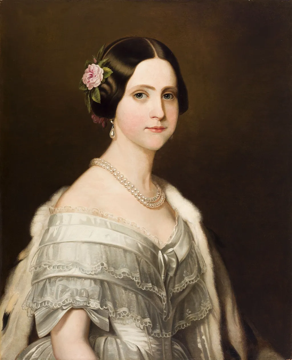 Portrait de S. A. I. Mme. la Princesse Dona Marie Amélie du Brésil, by Friedrich Dürck, oil, 1849