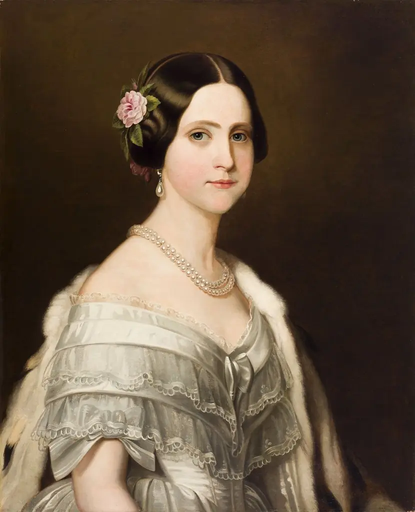 Portrait de S. A. I. Mme. la Princesse Dona Marie Amélie du Brésil, by Friedrich Dürck