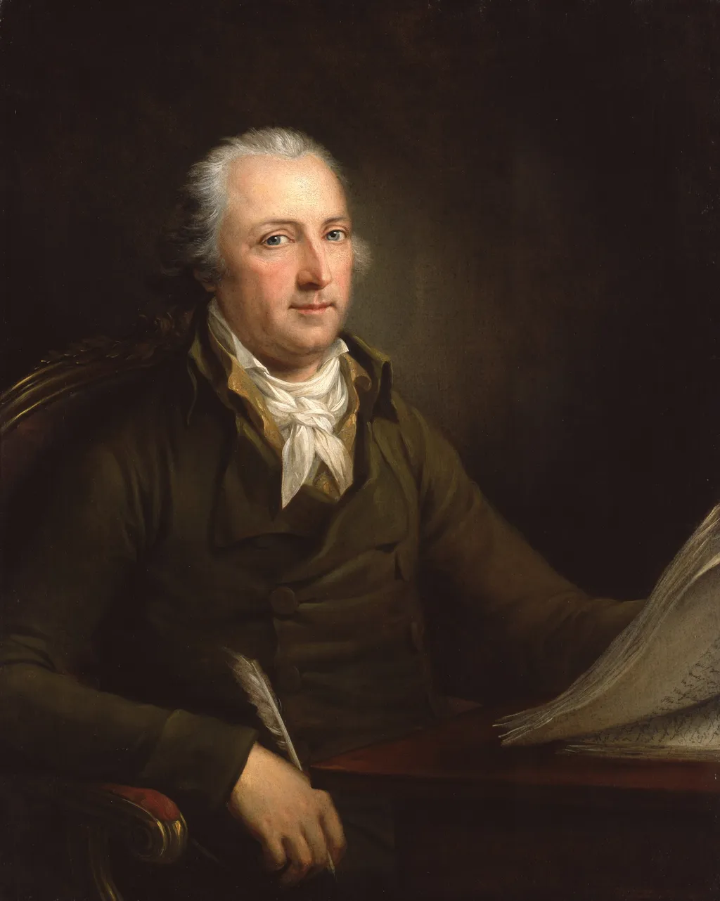 Portrait of an Unknown, by Friedrich Georg Weitsch, oil, 1800
