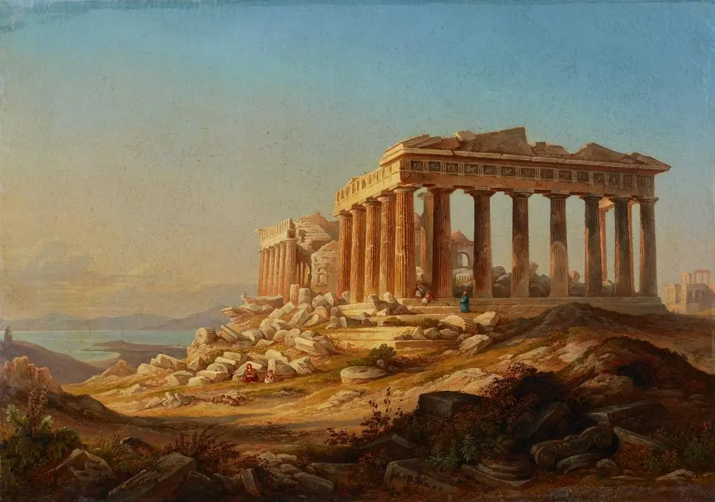 Der Parthenon auf der Akropolis zu Athen, by Friedrich Horner