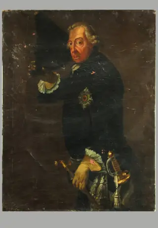 Friedrich II cel Mare, regele Prusiei (în Registrul inventar: Fredrich cel Mare)