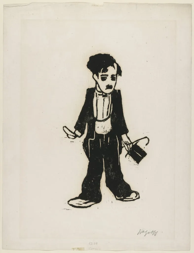 Untitled, by Friedrich Karl Gotsch, ink, 1922