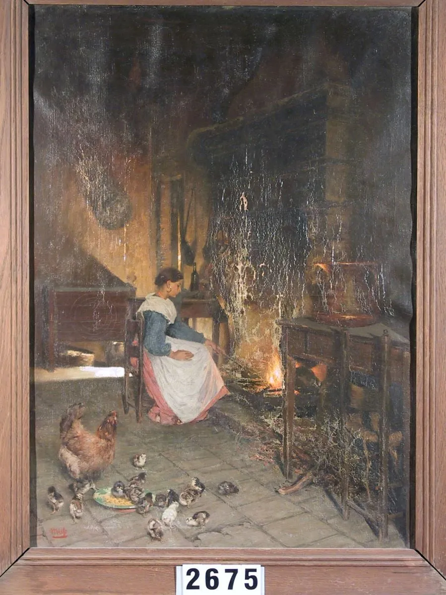 Interior de bucătărie italiană, by Friedrich Miess, unspecified