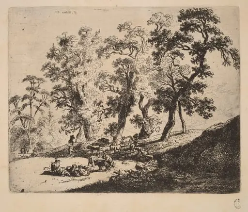 Landscape with Shepherds, by Friedrich Müller