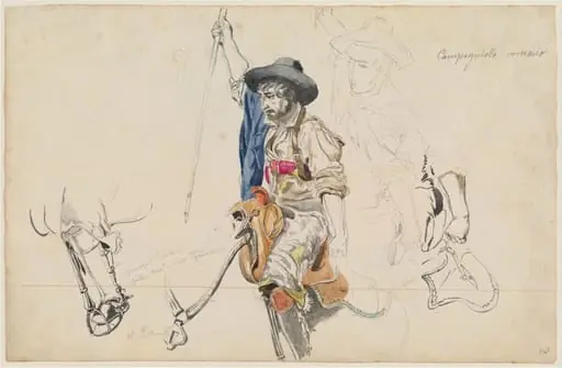 Campagniolo romano, by Friedrich Nerly