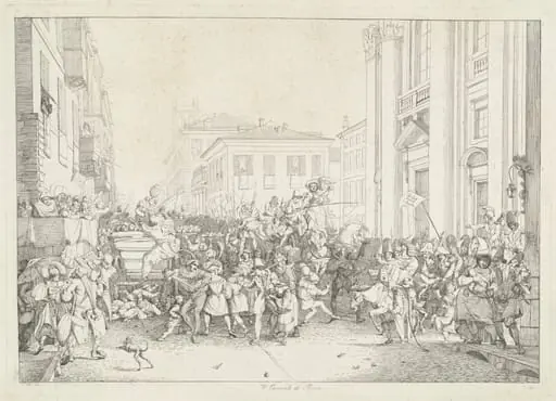 Il Carnevale di Roma (Carnival in Rome), by Friedrich Nerly