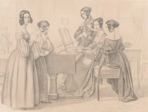 Musicale at the Prellers', by Friedrich Preller