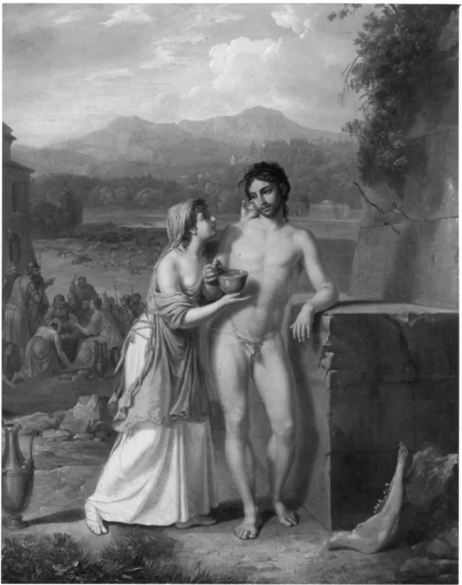Samson und Delila, by Friedrich Rehberg, unspecified, 1806