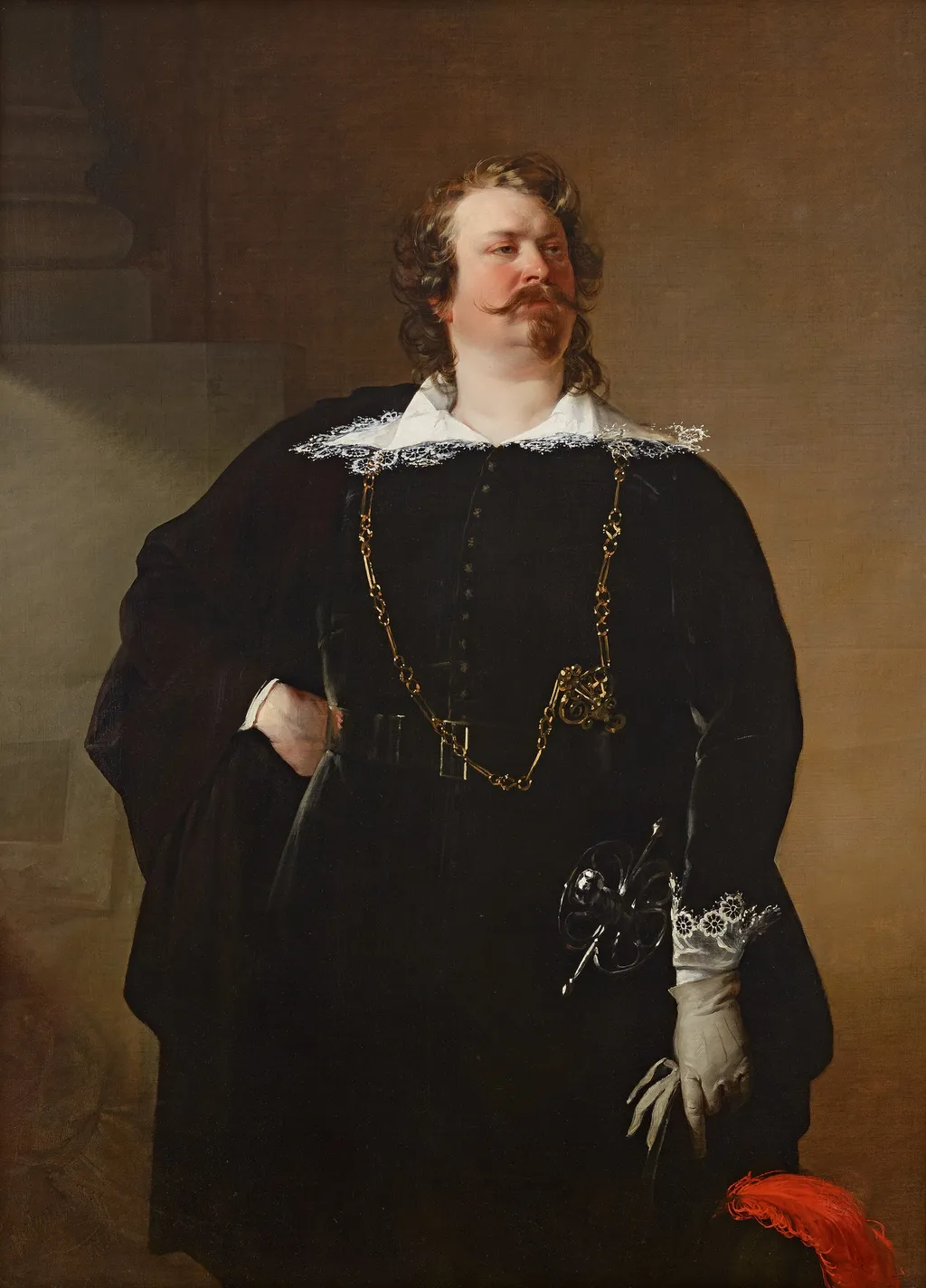 Flamand Mayor (Baron Pfuel?), by Friedrich von Amerling, oil, 1836