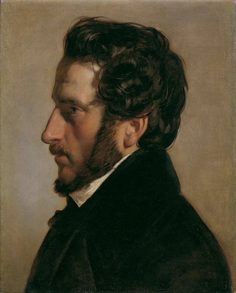 Portrait of the painter Friedrich Gauermann (1803-1887), by Friedrich von Amerling