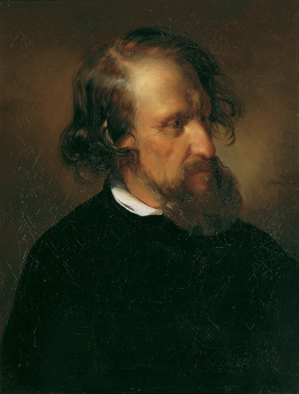 The Painter Josef Kriehuber, by Friedrich von Amerling, oil, 1853
