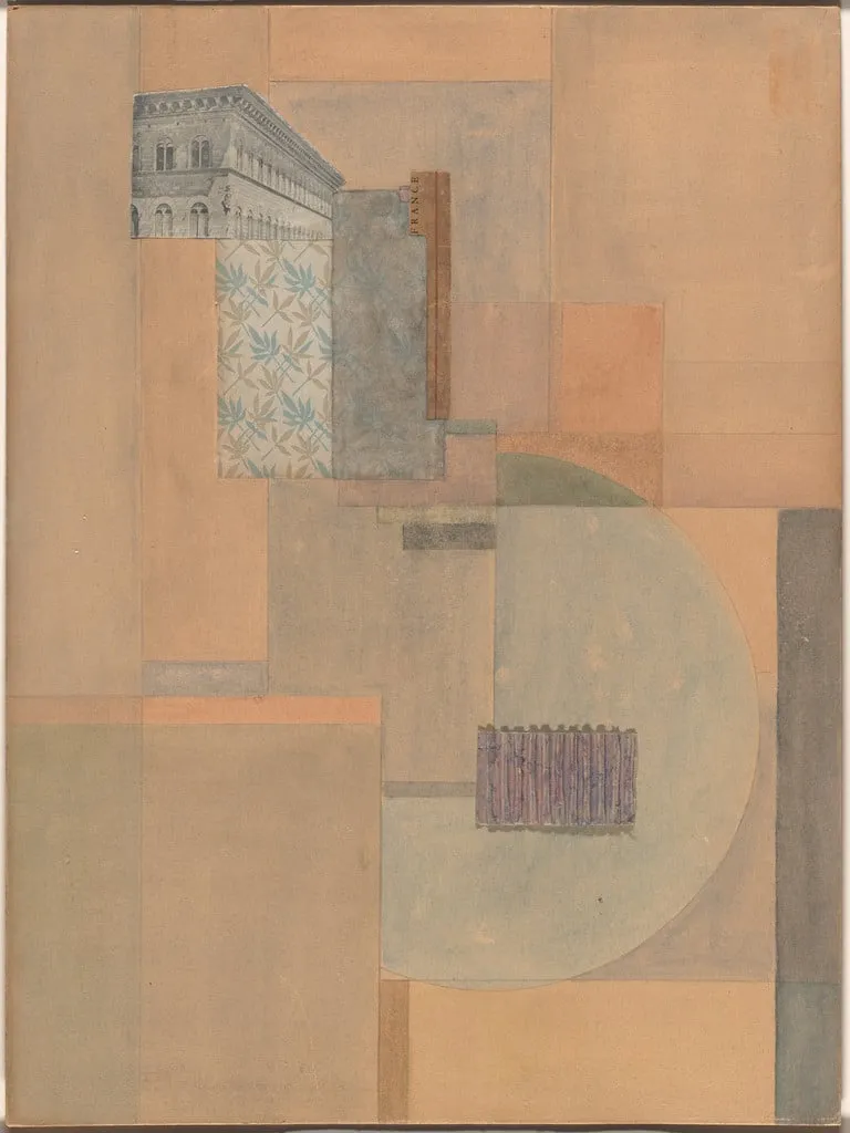 Untitled, by Friedrich Vordemberge-Gildewart, watercolor, 1924