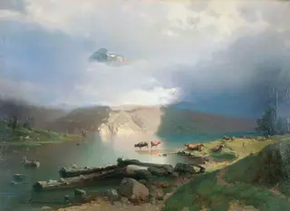 Lake of the Engstlen Alp