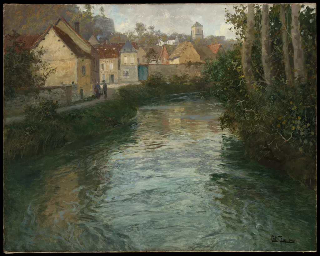 Picquigny, by Frits Thaulow, oil, 1900