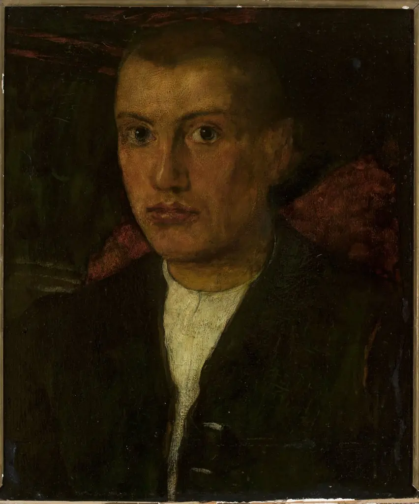 Self-portrait, by Fritz Boehle