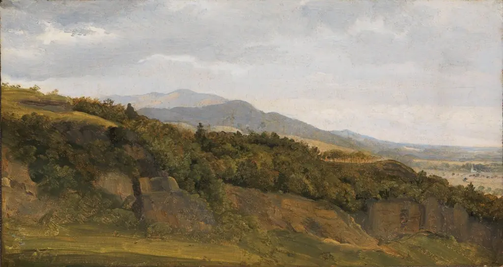 German Landscape with View towards a Broad Valley, by Fritz Petzholdt