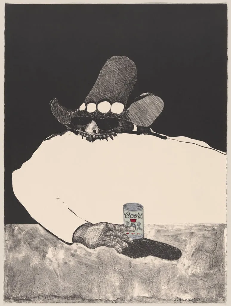 Untitled, by Fritz Scholder, ink, 1971