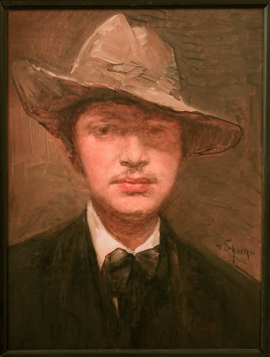 Autoportret, by Fritz Schullerus, 1892