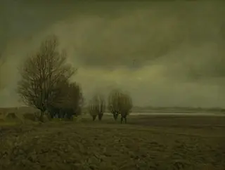 Winter Landscape near Taarby Beach on Funen