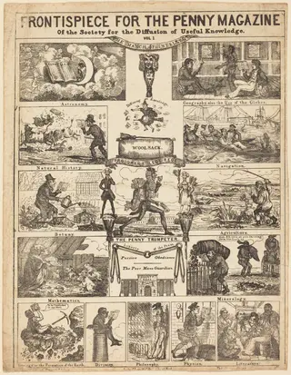 Frontispiece for the Penny Magazine of the Society for the Diffusion of Knowledge: Vo