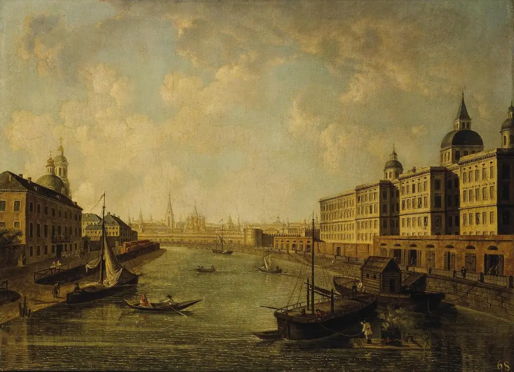 Вид Москвы. Воспитательный дом, by Fyodor Alekseyev