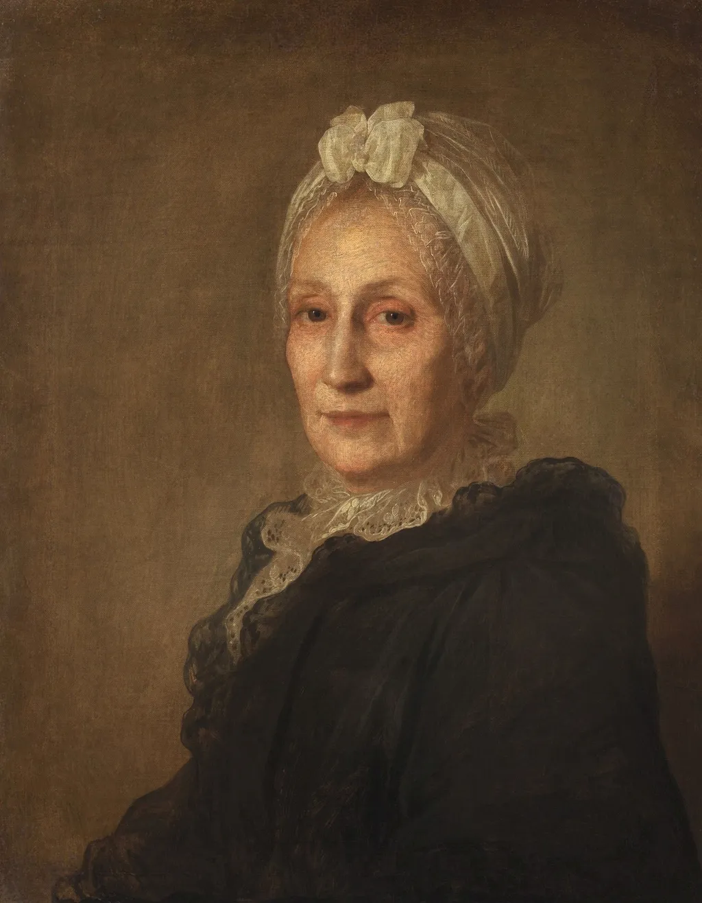 Portrait of Anna Yuryevna Kvashnina-Samarina, by Fyodor Rokotov, oil, 1770