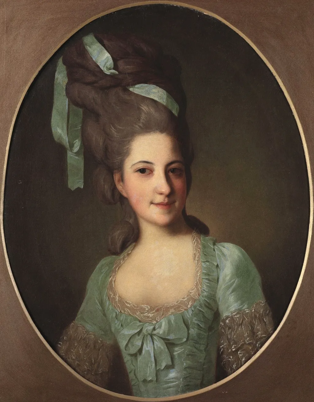 Portrait of Countess Darya I. Uvarova, by Fyodor Rokotov, oil, 1789