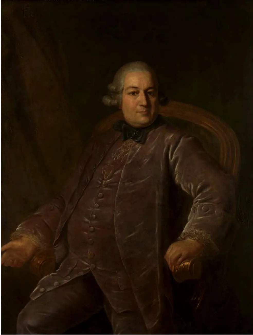 Portrait of P.I. Vyrubov, by Fyodor Rokotov, oil, 1781