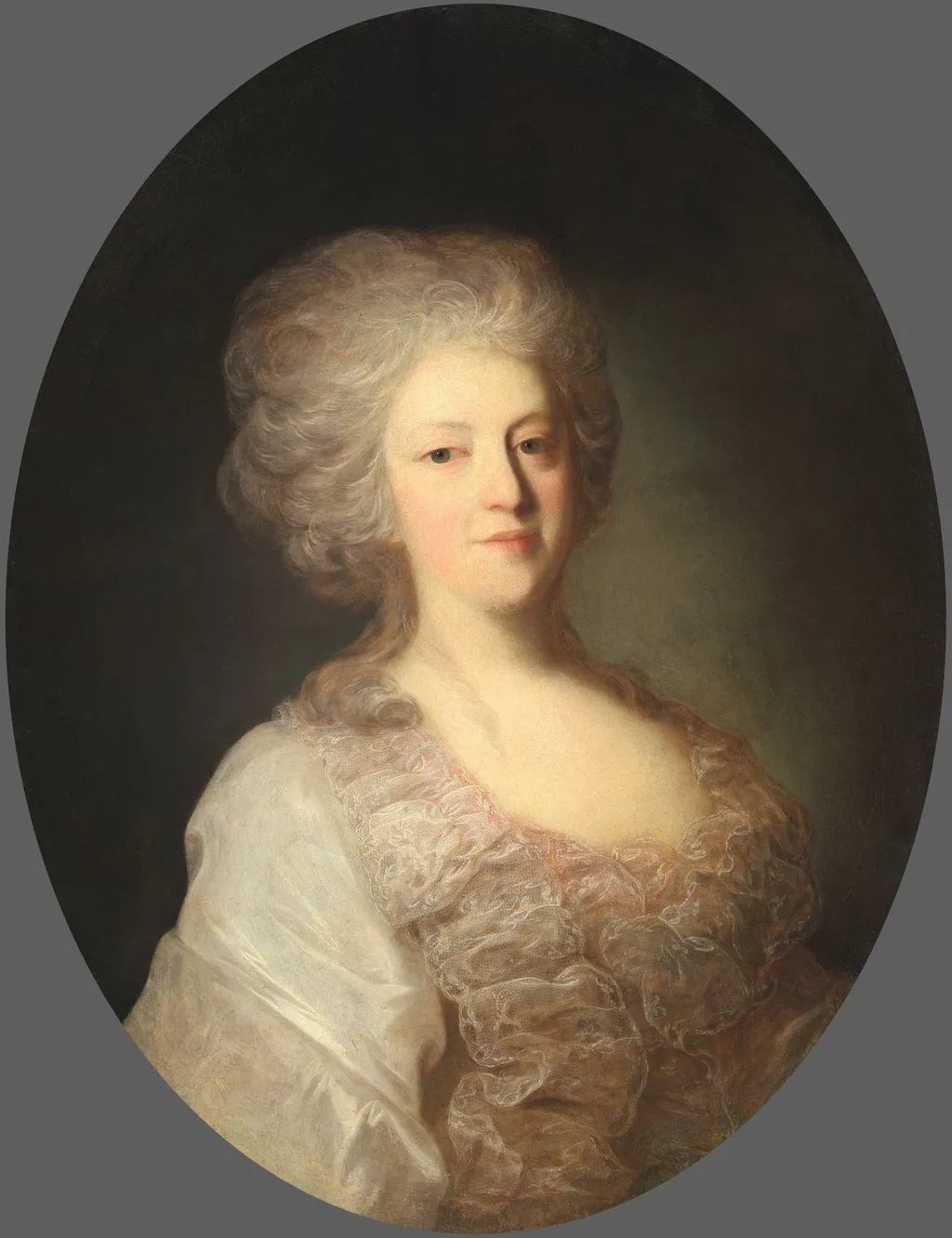 Porträt der Praskovya Lanskaya, by Fyodor Rokotov, oil, 1781