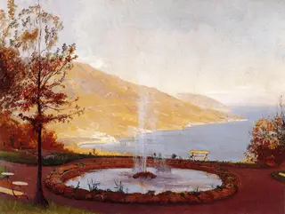 A view from the Eriklik, by Fyodor Vasilyev, 1872