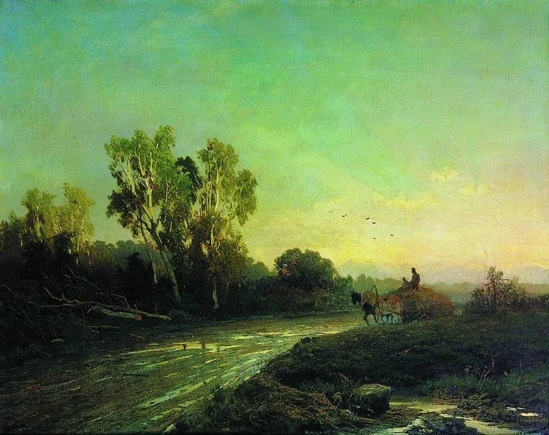 After a rain, by Fyodor Vasilyev, unspecified, 1869
