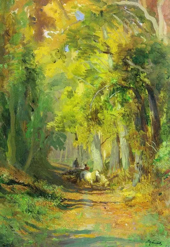 Autumn forest, by Fyodor Vasilyev, 1871