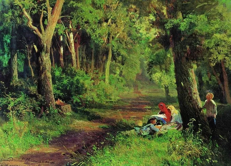 Forest Road, by Fyodor Vasilyev, unspecified, 1871