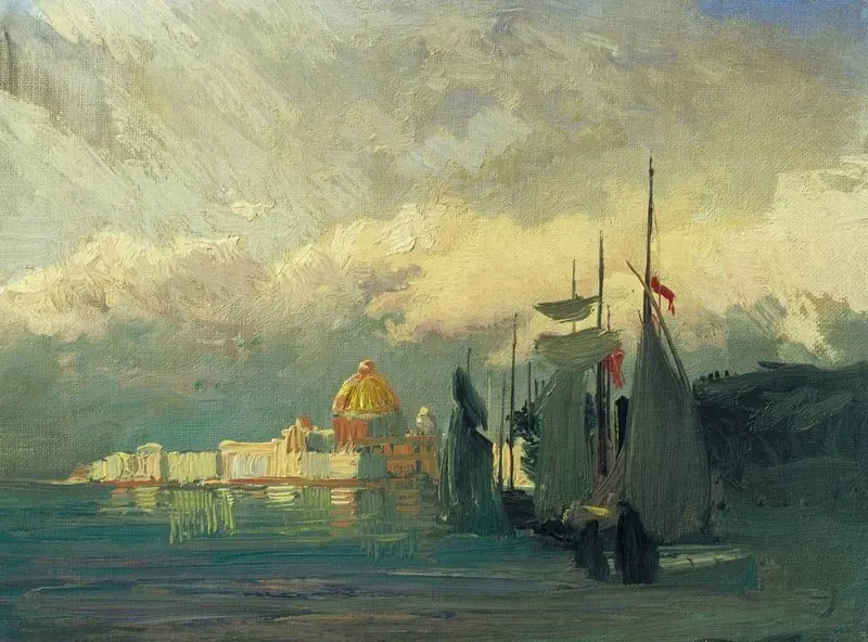 On the Neva, by Fyodor Vasilyev