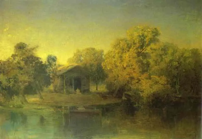 Pond at the Sunset, by Fyodor Vasilyev