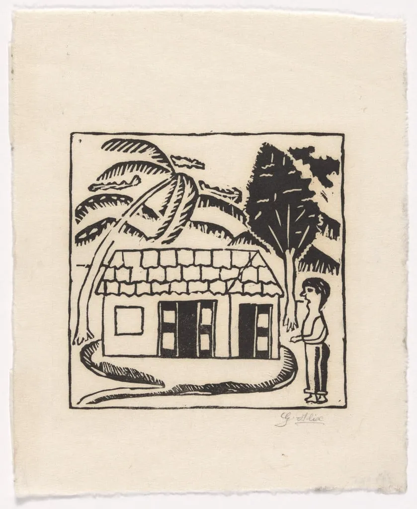 Untitled, by Gabriel Alix, ink, 1947