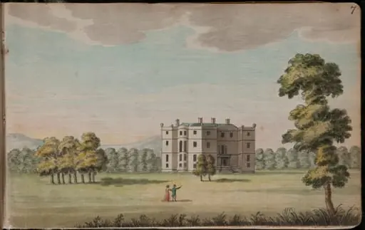 A second view of Rathfarnham Castle, showing the front or entrance [...], by Gabriel, ca.1729-1817 Beranger