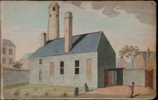 A view of the round tower of Michael of Pole in the city of Dublin [...], by Gabriel, ca.1729-1817 Beranger, 1790