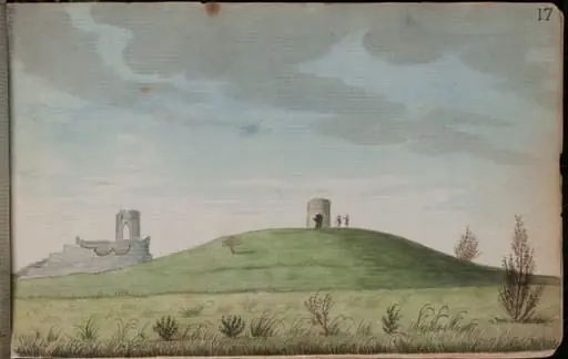 Another view of Castleknock with an [sic] mutilated tower on a hill at some distance [...], by Gabriel, ca.1729-1817 Beranger